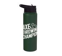 Axe Throwing Champion Stainless Steel Insulated Water Bottle