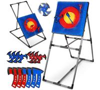 Axe Throwing Game for Backyard, Axe Throwing Target Set Games with 6 Throwing Axes & 6 Dart Bristle Target, Outdoor Indoor Yard Games for Adults Kids Activity Carnival Games