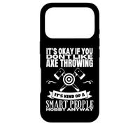 Axe Throwing Is For Smart People Funny Hatchet Thrower Case for iPhone 17 Pro