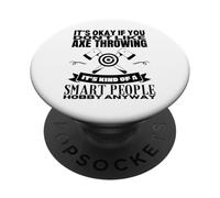 Axe Throwing Is For Smart People Funny Hatchet Thrower PopSockets Adhesive PopGrip