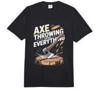 Axe Throwing Over Everything Funny Lumberjack Comfort Colors Adult Heavyweight T-Shirt