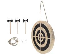 Axe Throwing Target & Dart Board Set, Indoor Game with 3 Safe Hatchets, Enhance Hand-Eye Coordination, Ideal for Game Room, Parties & Wall Décor