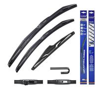 Axeblink Hybrid Front & Rear Wiper Blade Set For LAND ROVER DISCOVERY SPORT SUV 2014 Onwards