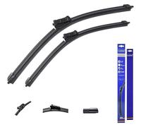 Axeblink Wiper Blade For LAND ROVER RANGE ROVER EVOQUE SUV 2011 Onwards Push Button Front Wiper Blade (24'' & 21'', Push Button)