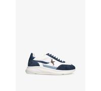 Axel Arigato Mens Axel Arigato Genesis Neo Bird Suede and Leather Low-Top Runner Trainers White/Navy Eur 41 / 7 UK Men