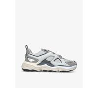 Axel Arigato Mens Grey/light Satellite Panelled Leather-blend Mid-top Trainers Eur 43.5 / 9.5 Uk Men