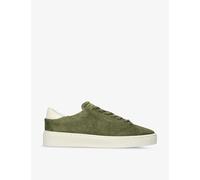 Axel Arigato Mens Khaki Court Logo-embossed Suede Low-top Trainers Eur 43.5 / 9.5 Uk Men