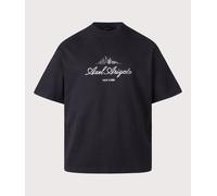 Axel Arigato Mens Oversized Fit NYC Sky T-Shirt - Colour: Black - Size: Medium
