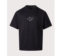 Axel Arigato Mens Oversized Fit Paris City T-Shirt - Colour: Black - Size: Large