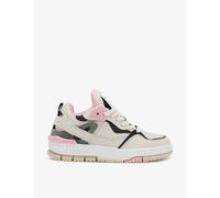 Axel Arigato Womens Beige Comb Astro Contrast-panel Leather Mid-top Trainers Eur 41 / 8 Uk Women