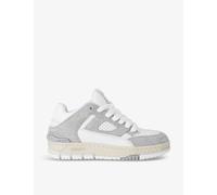 Axel Arigato Womens Grey/light Area Lo Leather and Recycled Polyester-blend Low-top Trainers Eur 38/5 Uk Women