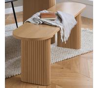 Axel Dining Bench - Oak Fluted