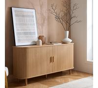 Axel Large Curved Sideboard - 160cm - 2 Door - Oak Fluted