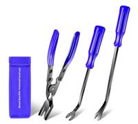 AXELECT 3-Piece Trim Removal Tool, Trim Removal Tool Set, Car Pry Tool Kit, Car Panel Door Audio Trim Tool Kit, Bumper Clips, Puller Retainer, Fastener Clips Remover