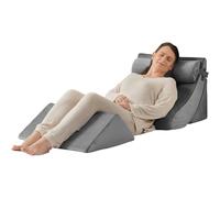 Axelrod 4PCS Orthopedic Bed Wedge Pillow Set, Post Surgery Foam for Back, Neck and Leg Pain Relief Comfortable & Adjustable Ortho Pillows- Anti Snoring, Heartburn, Acid Reflux & GERD Sleeping Grey
