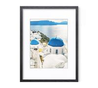 Axeman 12x16 Black Picture Frame, 1 Pack Solid Oak Wood Poster Frame for Home Decor, Photo Frame with High Definition Glass Horizontal and Vertical Formats for Wall, with Mat for 8.5x11 - Black