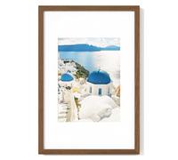 Axeman 12x18 Poster Frame | Solid Oak Wood 12 x 18 Picture Frame With Mat for 8.5x11 | 18''x12'' Wood Frame | Tempered Glass and Hanging Hardware Included Home Wall Decor Hanging Frame | Walnut