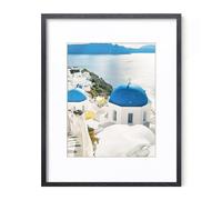 Axeman 16x20 Picture Frame with Mat for 11x14, Solid Oak Wood Poster Frame with Tempered Glass for Home Decor, Wooden 16x20inch Photo Frame for Art Photo and Prints, Wall Hook Included, Black