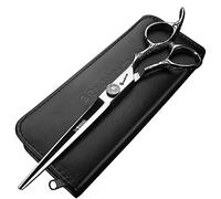 AXEMOORE 7 inch Professional Hairdressing Scissors, Hairdresser Rose Pattern hairdresser's Scissors, Styling Tool, Japanese Stainless Steel Scissors, Personalized Rose Pattern Cutting Scissors