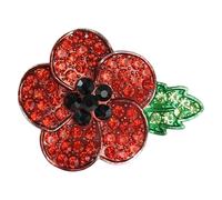 AXEN Remembrance Day Poppy Pins, Lest We Forget Lapel Pin Badge Brooch, Style 4