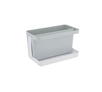 axentia 130669 Caddy Sink Organiser for Kitchen, Plastic, Grey/White, Approx. 20 x 12 x 11 cm