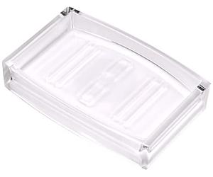 Axentia Priamos Bathroom Range 282321 Soap Dish Acrylic White