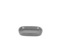 axentia Soap Dish, Gray, ca. 13,5 x 2 x 9 cm