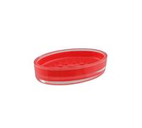 axentia Soap Dish, red, ca. 13,5 x 2 x 9,5 cm