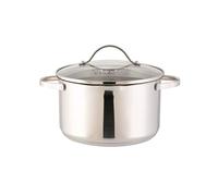axentia Stainless Steel Pot Pado Pasta Pan with Strainer, Silver, 3 Litre