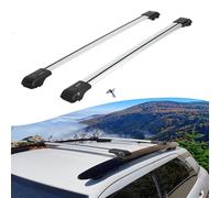 Axenture Car Roof Rack Cross Bars for Ford Ranger Double Cab 2023 Onwards; Compatible with Raised Roof Rails; 2 Pcs Aluminium Lockable Rail Carrier Gey