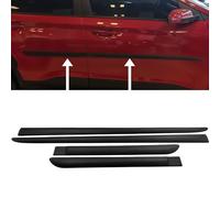 Axenture Car Side Door Protector Strip Trim Mouldings For Suzuki SX4 S-Cross - Matte Black ABS Plastic Body Kit with Easy Installation
