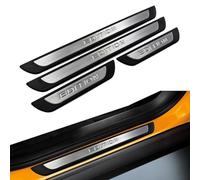 Axenture Compatible with Toyota AURIS Chrome Door Sill Trim Plate Covers Scratch Guard 4 Pcs