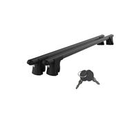 Axenture Lockable Car Roof Rack Cross Bars for Volkswagen Caddy Maxi 2007-2015, Fits Raised Roof Rails with Gap to Car Roof, Ideal Rail Carrier for Kayak Roof Rack, 2-Piece Black