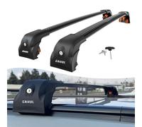 Axenture Premium Car Roof Bars for Volvo Xc60 5 Dr Suv 2018+; Lockable Roof Rack Cross Bars, Compatible with Flush-Mounted Roof Rails (2 Pcs) Black