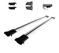 Axenture Roof Bars For Cars With Roof Rails Compatible For Citroen C3 Aircross SUV 2018 And Later Roof Rack 2 Pieces Grey