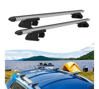 Axenture Roof Rack Cross Bars Compatible with Ford Connect 2 2014 Onwards, Fits Raised Roof Rails with Gap to Car Roof, Ideal Rail Carrier for Roof Tents, 2-Piece Silver