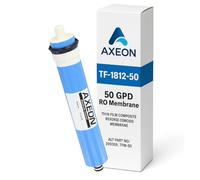 AXEON TF-1812-50 Reverse Osmosis TFC 50 GPD Membrane - Genuine OEM Replacement RO Element for Under-Sink Residential Drinking Water Filtration Systems, 200359