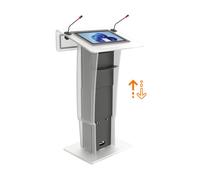 AXEOS NEONYX TOUCH LIFT - robust lectern with 19.5 inch touch screen and electric height adjustment
