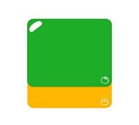Axer Colour Coded Chopping Boards for Kitchens 2 pcs - Flexible Cutting Board Set Food Icons - Large Plastic Chopping Board Set Colour Coded BPA-Free