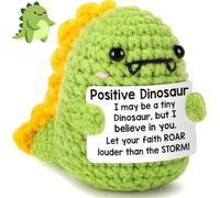 AXERHK Dinosaur Plush Toy, Emotional Support Potato, Emotional Support Gift, Plush Doll with Card, Cute Potato for Christmas, New Year, Birthday Gift, Home Decor