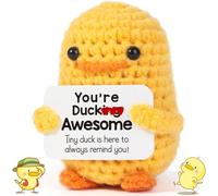 AXERHK Pocket Hug, Duck Plush, Emotional Support Gift, Emotional Support Plush Doll With Card, Cute Potato for Christmas New Year Birthday Gifts Friends Party Decoration Good Luck Duck