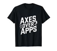 Axes Over Apps - Axe Throwing Medieval Axe Value Graphic T-Shirt, Men, Black, M