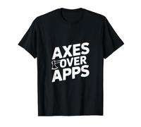 Axes Over Apps - Axe Throwing Medieval Funny Axe Thrower Value Graphic T-Shirt, Men, Black, M