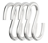 AxeSickle Heavy-Duty 3 Inches Long S Shaped Hooks Hammock S Hanging Hooks S Metal Hanger(4 per pack)