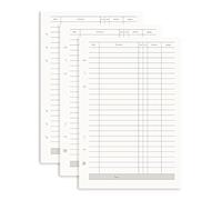 AxeWoodz A5 Finance Plan Refill Paper 3 Pack Binder Inserts 6-Hole Punched Filler Paper Planner Refills, 135 Sheets/270 Pages Refillable Planner Binder Paper for A5 Planner Inserts (A5, Finance Plan)