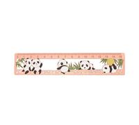 AxeWoodz Metal Ruler Hollow Brass Rulers 6 Inch Panda Metal Bookmarks Straight Edge Ruler for Students Bullet Journal Ruler Art Drafting Tools (Rose Gold)