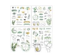 AxeWoodz Wedding Stickers for Scrapbook Waterproof Bridal Shower Stickers Self-Adhesive Scrapbook Stickers Wedding Planner Stickers for Wedding Invitation Engagement Anniversary (1 Set)