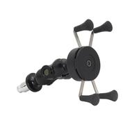 Axexnejv Any Motorcycle With 14mm-2m Triple Tree Stem Yoke Center Hole For Charger Fork S Mount GPS Navigation Bracket Bike Phone Holder(No USB Charger)