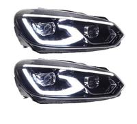 Axexnejv Front Light Assembly 2Pcs For Golf6 MK6 Headlight 2009-2013 R20 GTI Head Lamp Drl Projector Lens Auto Accessories Plug And Play Car Lights