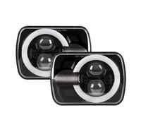 Axexnejv Front Light Assembly 5x7 Inch Led Headlight 7x6 Drl Turn Signal Hi-Lo Beam Headlamp